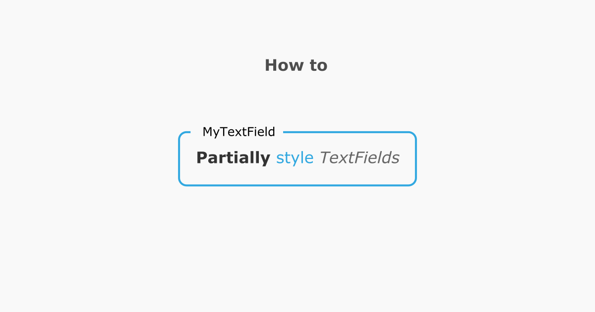 Styling parts of a TextField ????