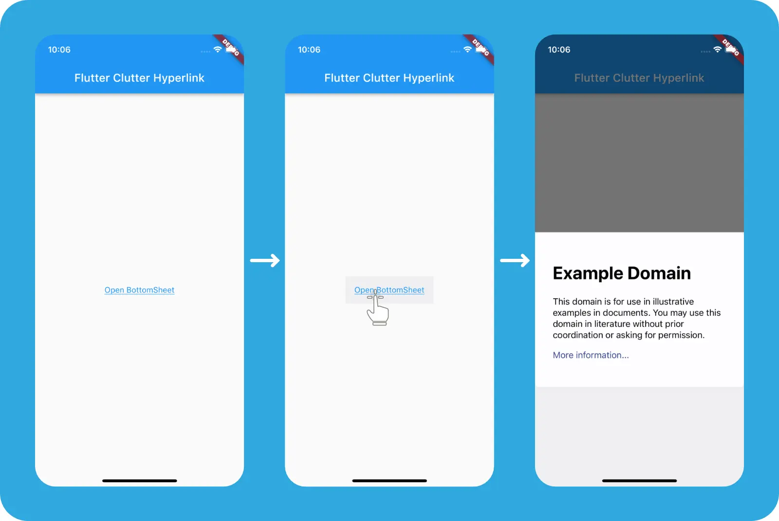 Flutter `flutter_inappwebview` BottomSheet hyperlink process Flutter `flutter_inappwebview` BottomSheet hyperlink process