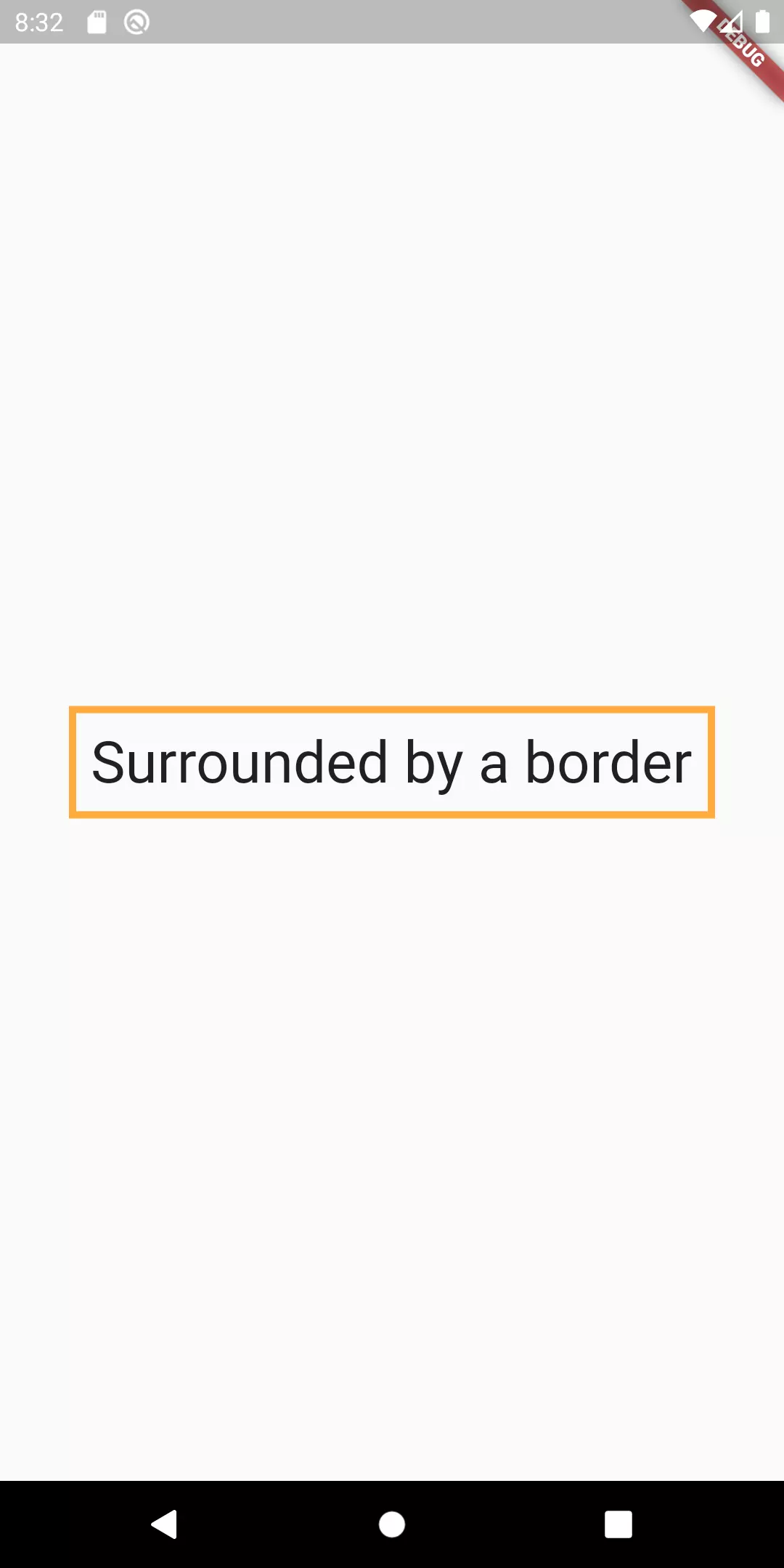 Simple text widget with border in Flutter Simple text widget with border in Flutter