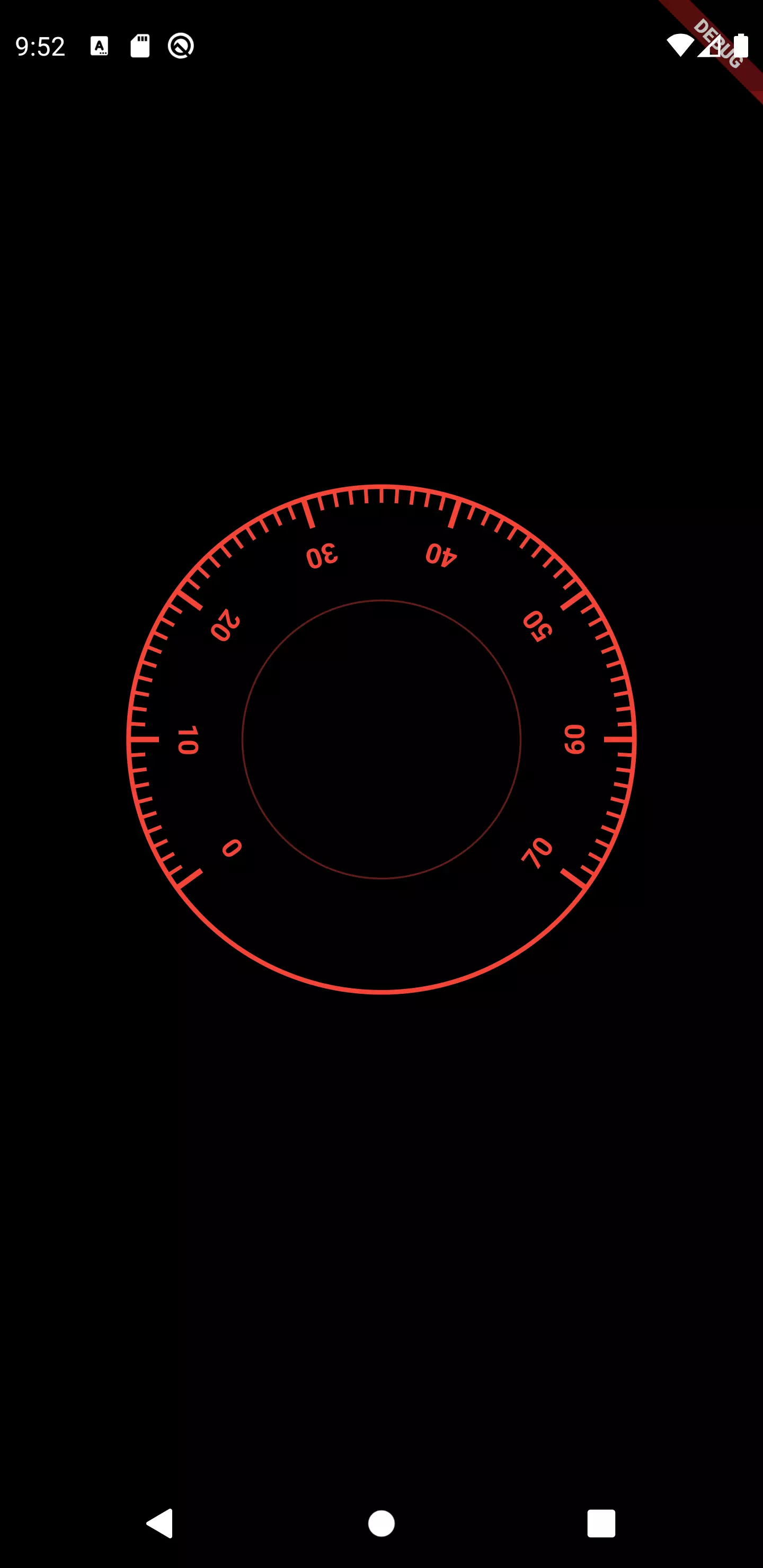 Flutter speedometer iteration 1 Flutter speedometer iteration 1