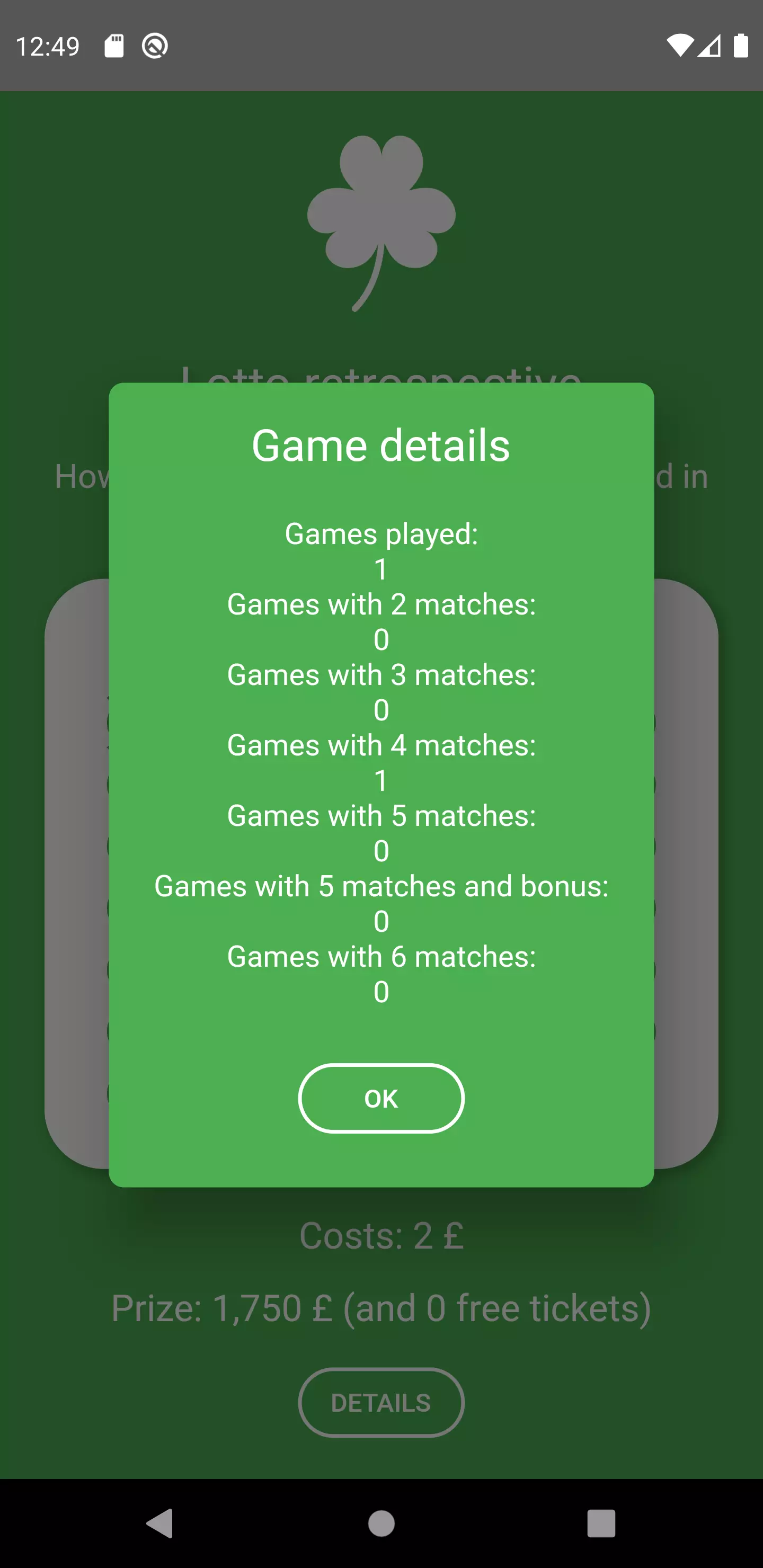Flutter lotto static GridView details Flutter lotto static GridView details